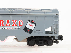 S Scale American Flyer 6-48475 GACX Boraxo 1991 NASG 2-Bay Covered Hopper #591