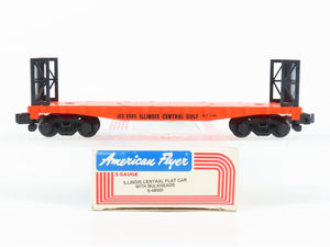 S Scale American Flyer 6-48505 IC Illinois Central Bulkhead Flatcar #8505 w/Load