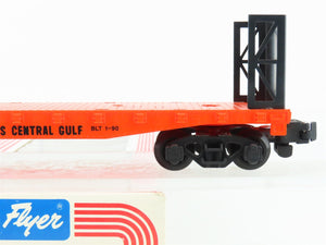 S Scale American Flyer 6-48505 IC Illinois Central Bulkhead Flatcar #8505 w/Load