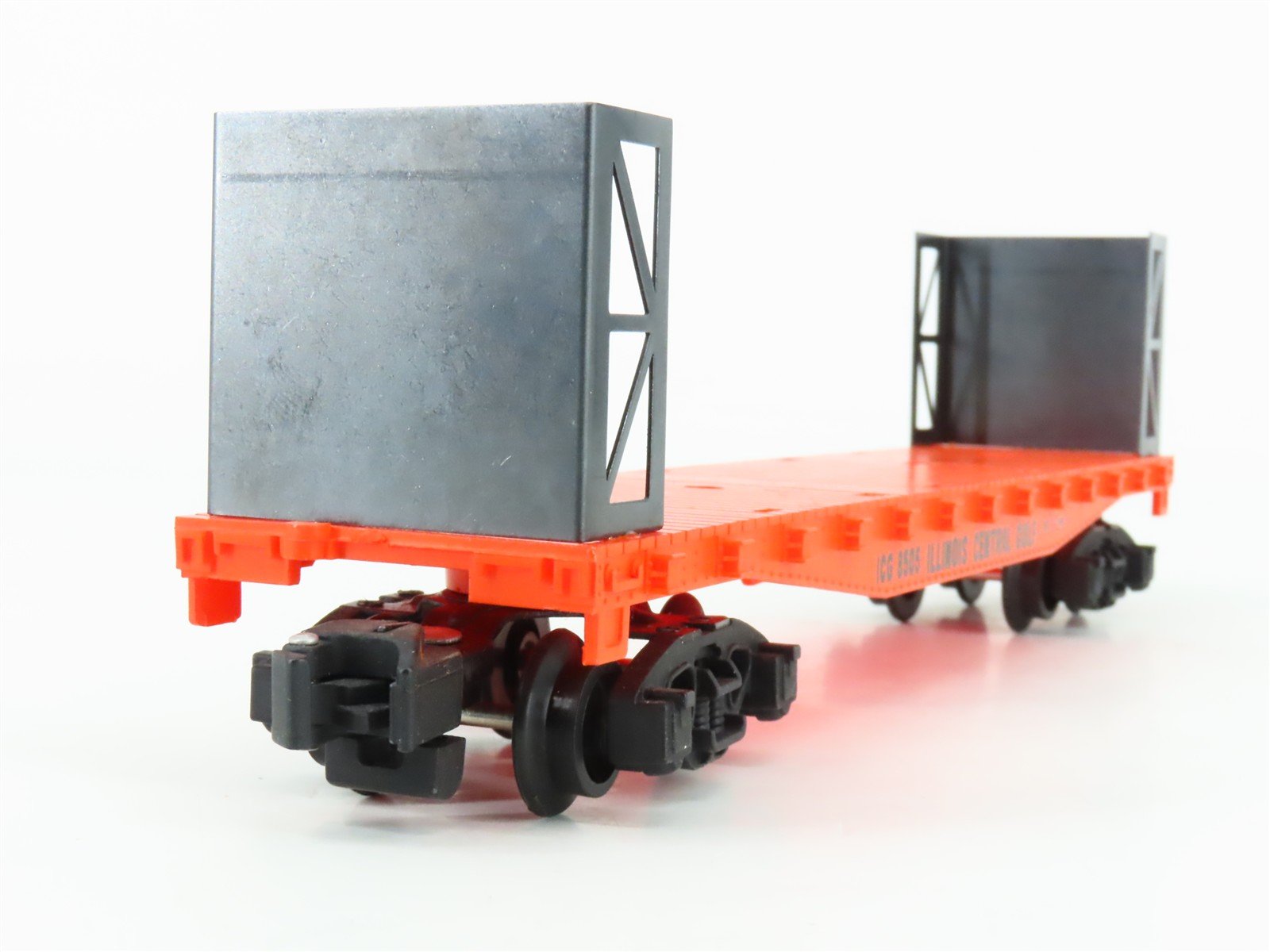 S Scale American Flyer 6-48505 IC Illinois Central Bulkhead Flatcar #8505 w/Load