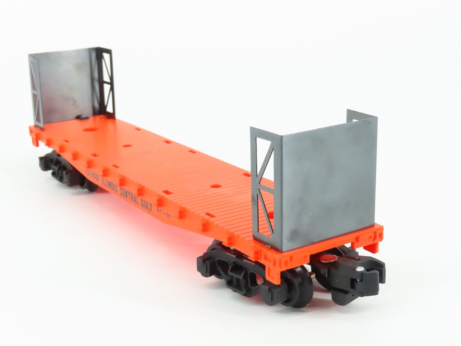 S Scale American Flyer 6-48505 IC Illinois Central Bulkhead Flatcar #8505 w/Load