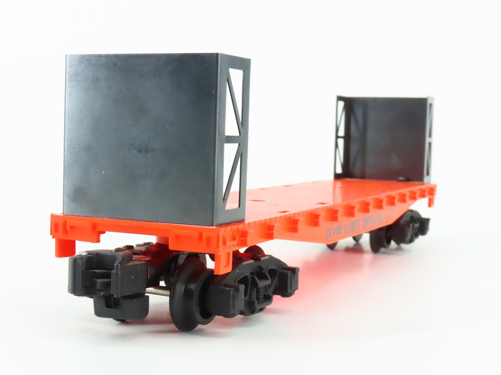 S Scale American Flyer 6-48505 IC Illinois Central Bulkhead Flatcar #8505 w/Load