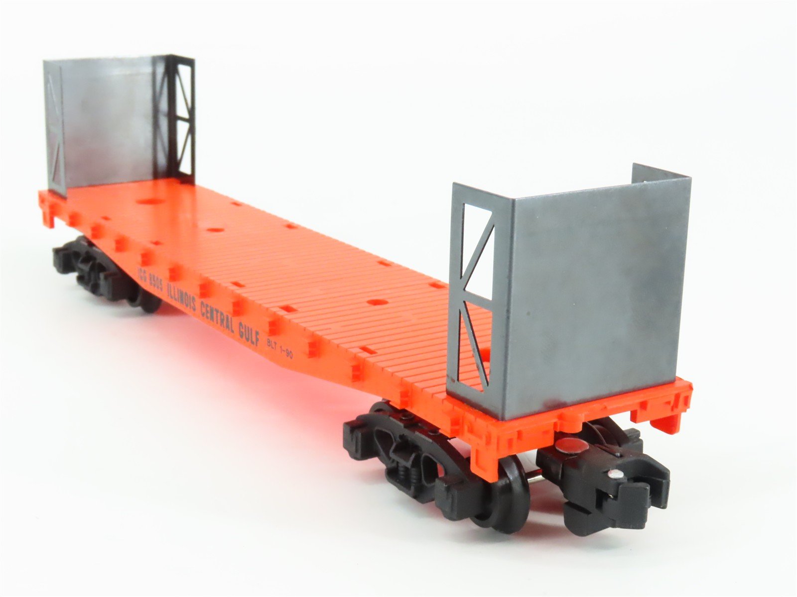 S Scale American Flyer 6-48505 IC Illinois Central Bulkhead Flatcar #8505 w/Load