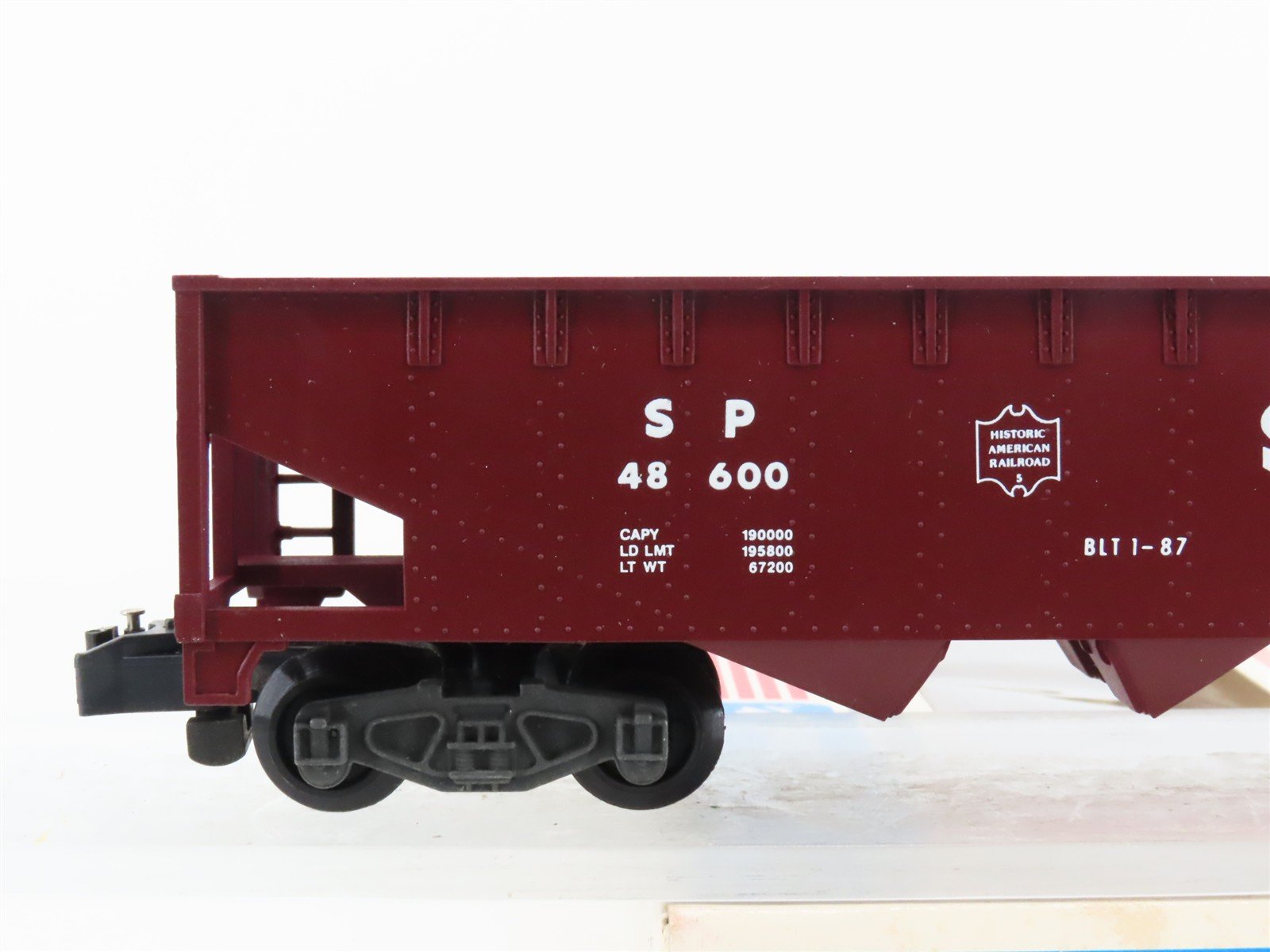 S Scale American Flyer 6-48600 SP Southern Pacific 3-Bay Hopper #48600