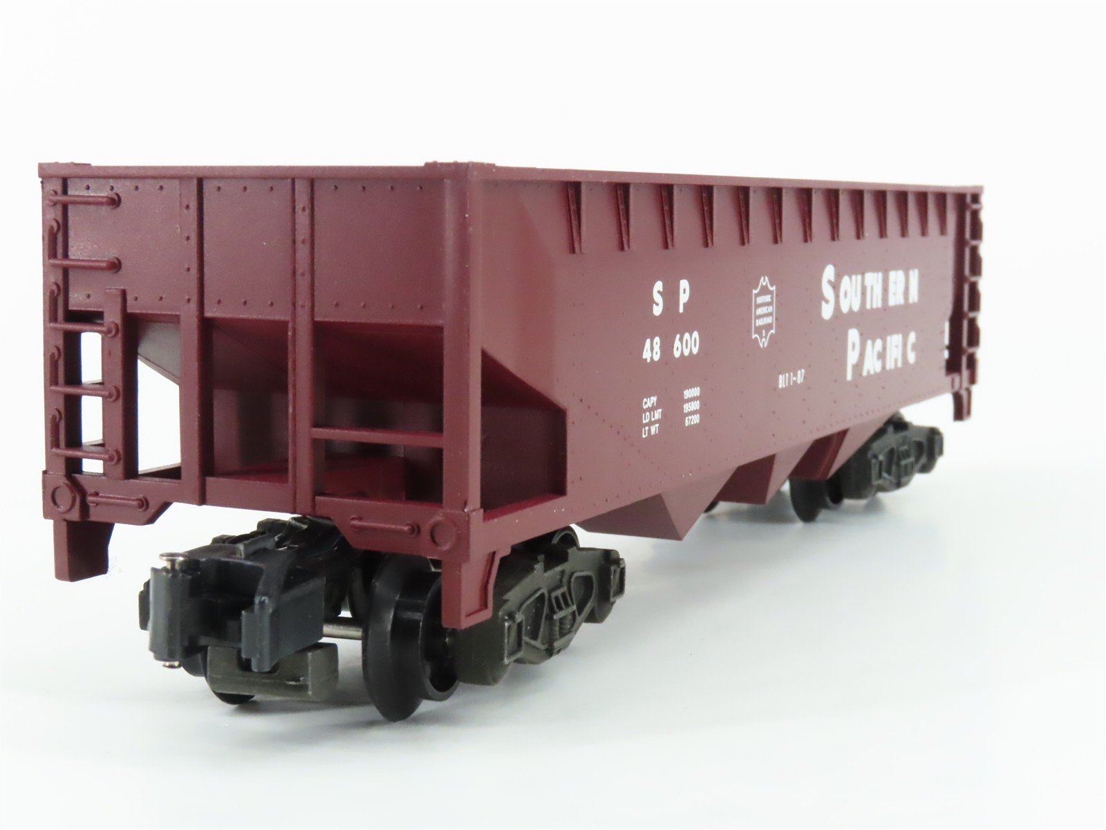 S Scale American Flyer 6-48600 SP Southern Pacific 3-Bay Hopper #48600