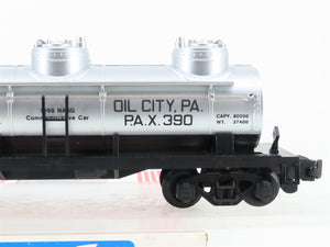 S Scale American Flyer 6-48472 1990 NASG PAX Pennzoil 3-Dome Tankcar #390