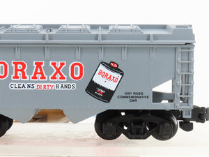 S Scale American Flyer 6-48475 GACX Boraxo 1991 NASG 2-Bay Covered Hopper #591