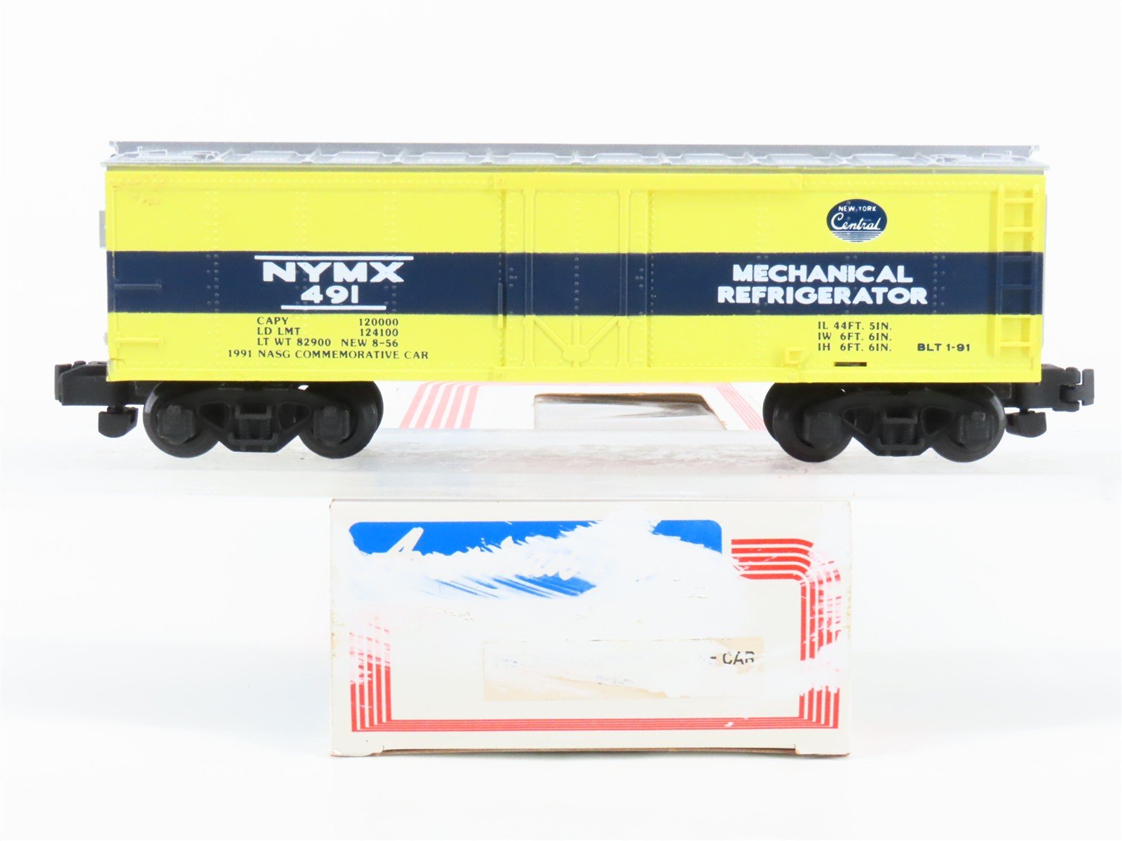 S Scale American Flyer 6-48436 1991 NASG Commemorative NYMX Mech Reefer #491