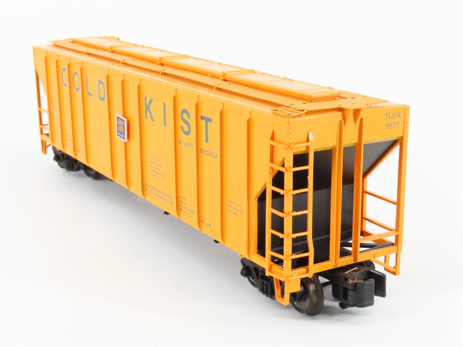 S Scale American Models NASG 2021 TLDX Gold Kist 3-Bay Covered Hopper #5623