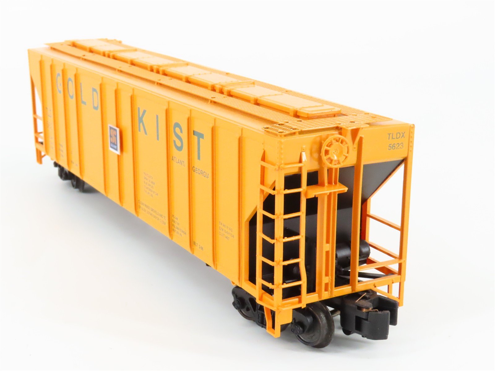 S Scale American Models NASG 2021 TLDX Gold Kist 3-Bay Covered Hopper #5623