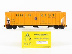 S Scale American Models NASG 2021 TLDX Gold Kist 3-Bay Covered Hopper #5623
