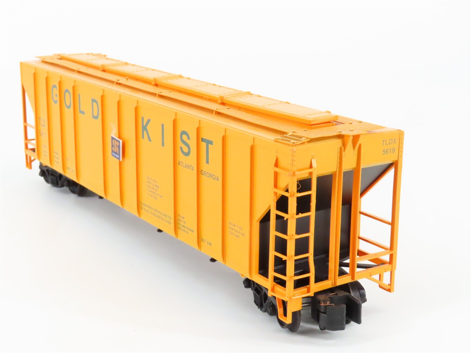 S Scale American Models NASG 2021 TLDX Gold Kist 3-Bay Covered Hopper #5623