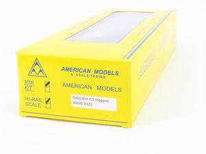 S Scale American Models NASG 2021 TLDX Gold Kist 3-Bay Covered Hopper #5623