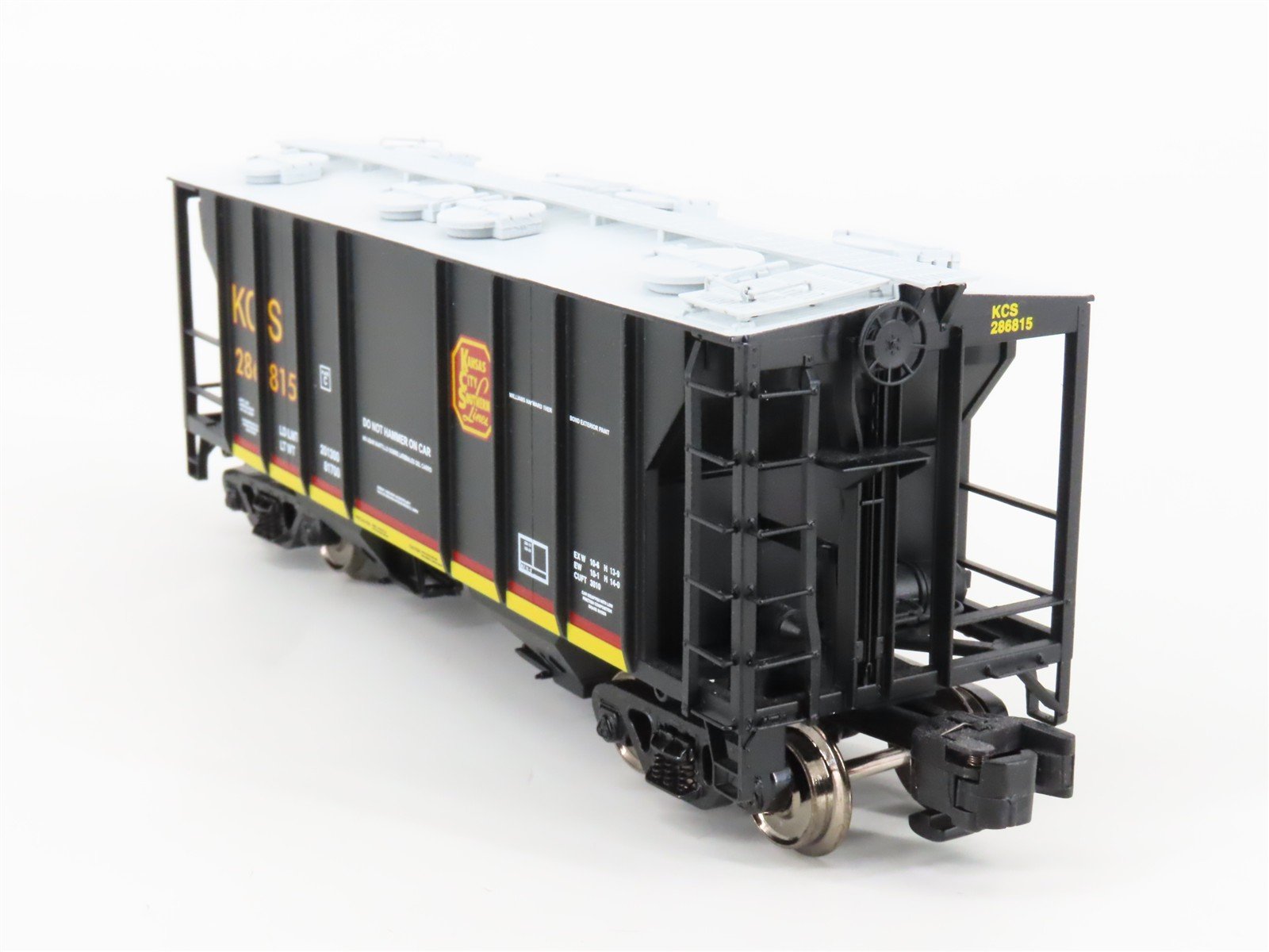 S Scale MTH 35-75035 KCS Kansas City Southern PS-2 2-Bay Covered Hopper #286815