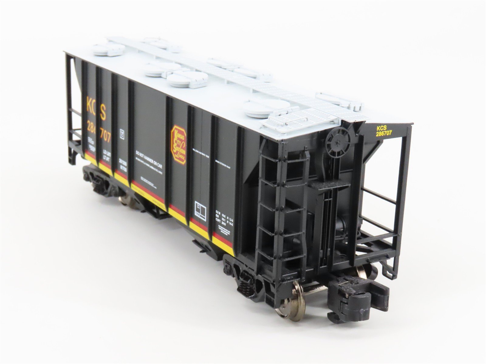 S Scale MTH 35-75034 KCS Kansas City Southern PS-2 2-Bay Covered Hopper #286707