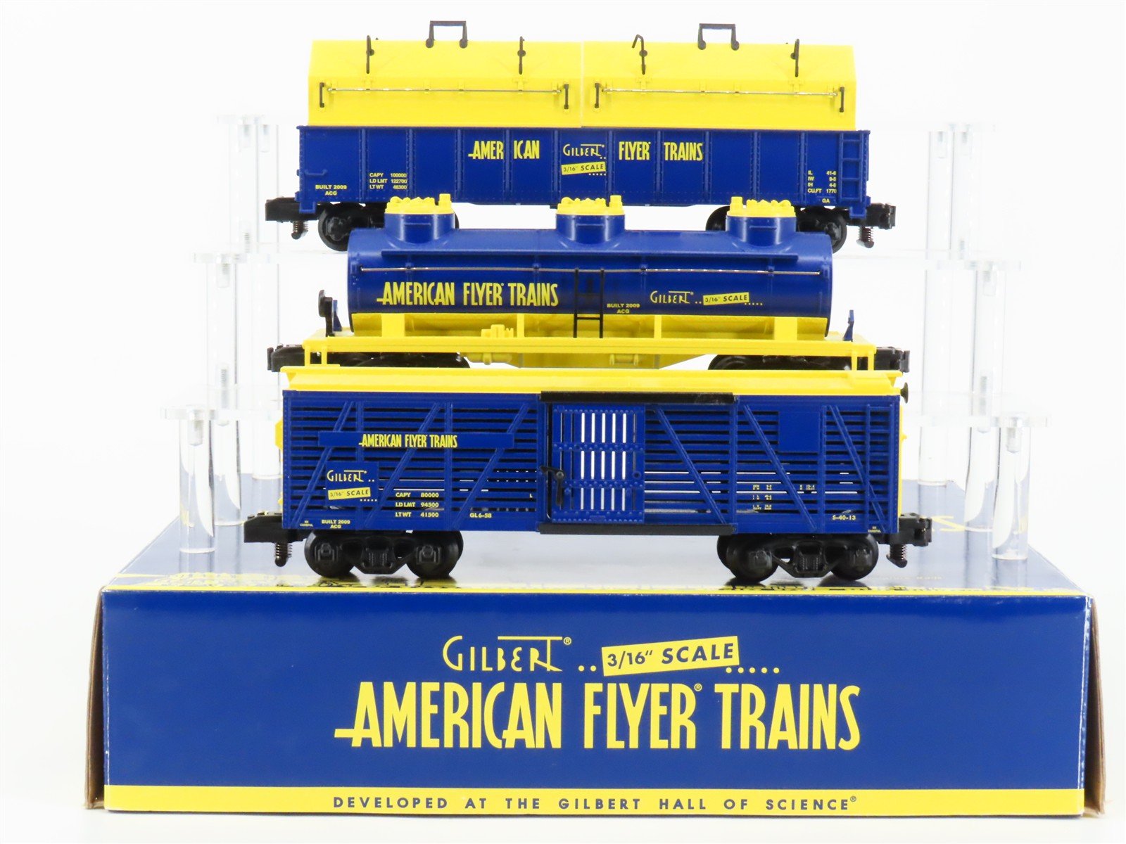 S Scale American Flyer 6-48426 AF Commemorative Stock/Tank/Coil 3-Car Pack
