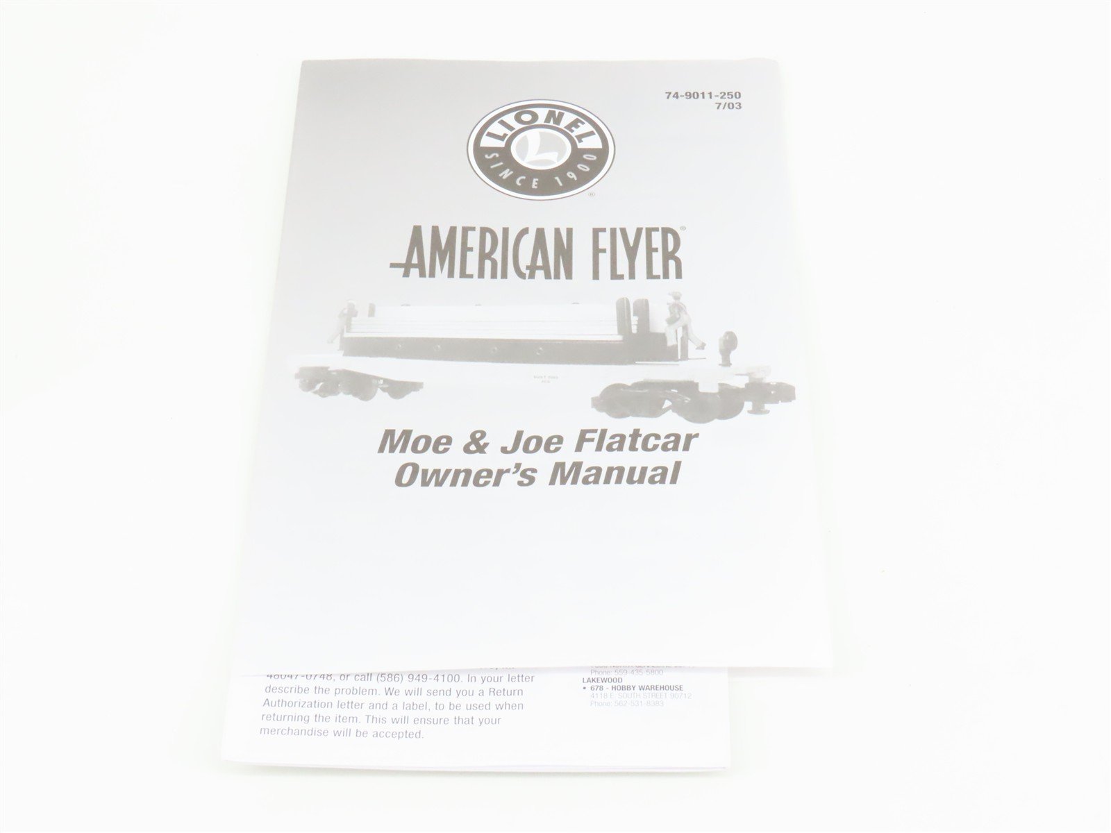 S Scale American Flyer 6-49011 UP 