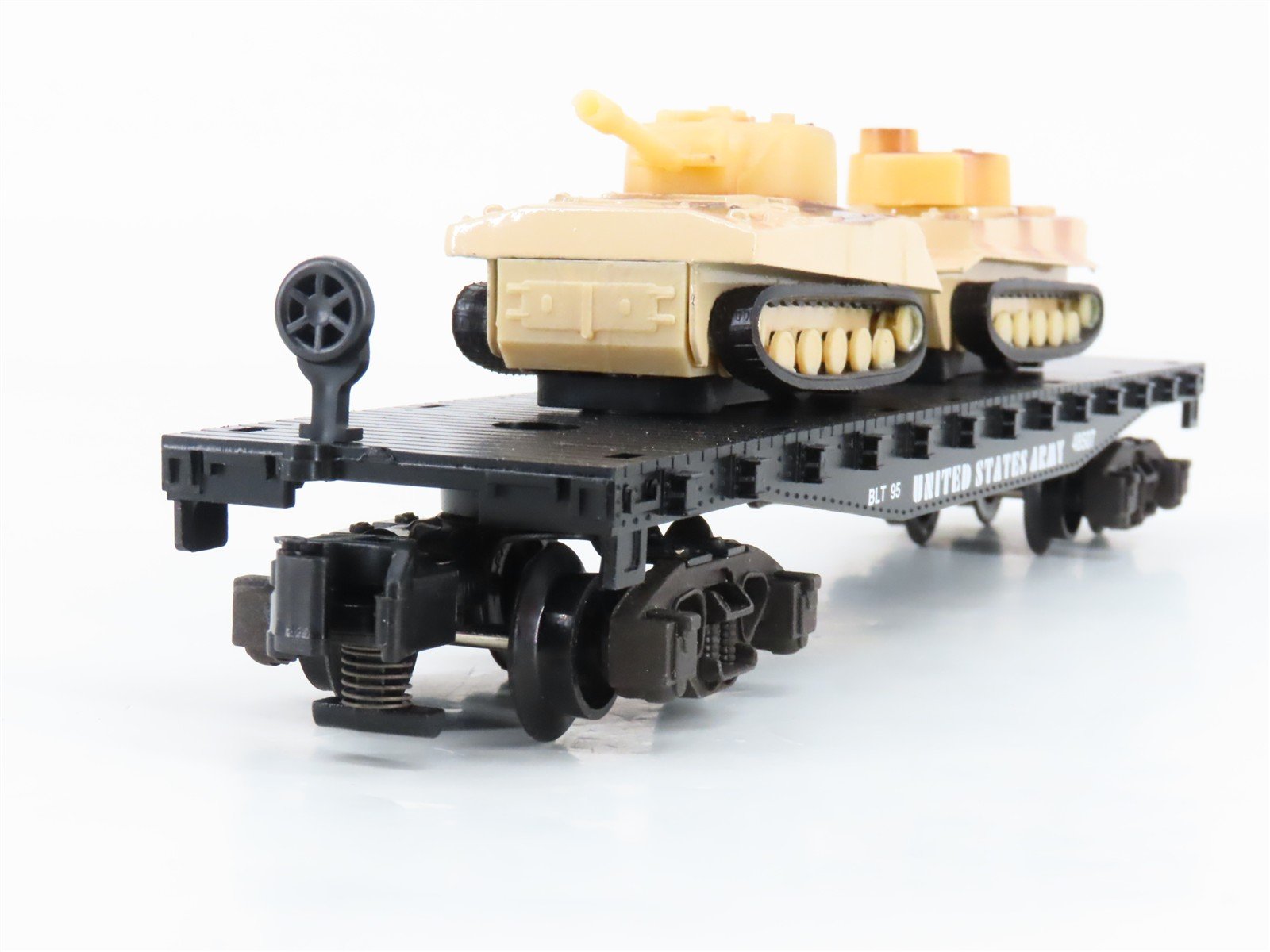 S Scale American Flyer 6-48507 United States Army Flat car w/Tank Loads 2-Pack