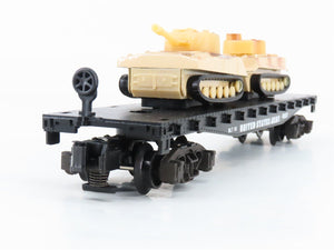 S Scale American Flyer 6-48507 United States Army Flat car w/Tank Loads 2-Pack