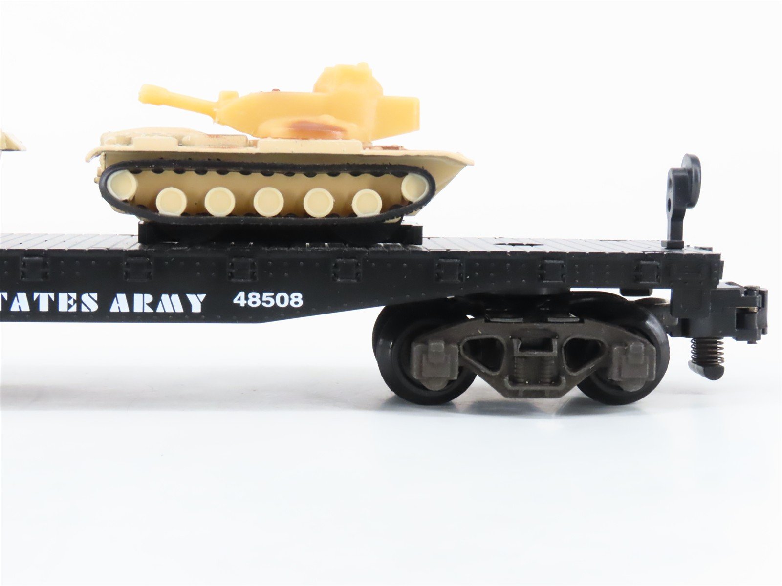 S Scale American Flyer 6-48507 United States Army Flat car w/Tank Loads 2-Pack