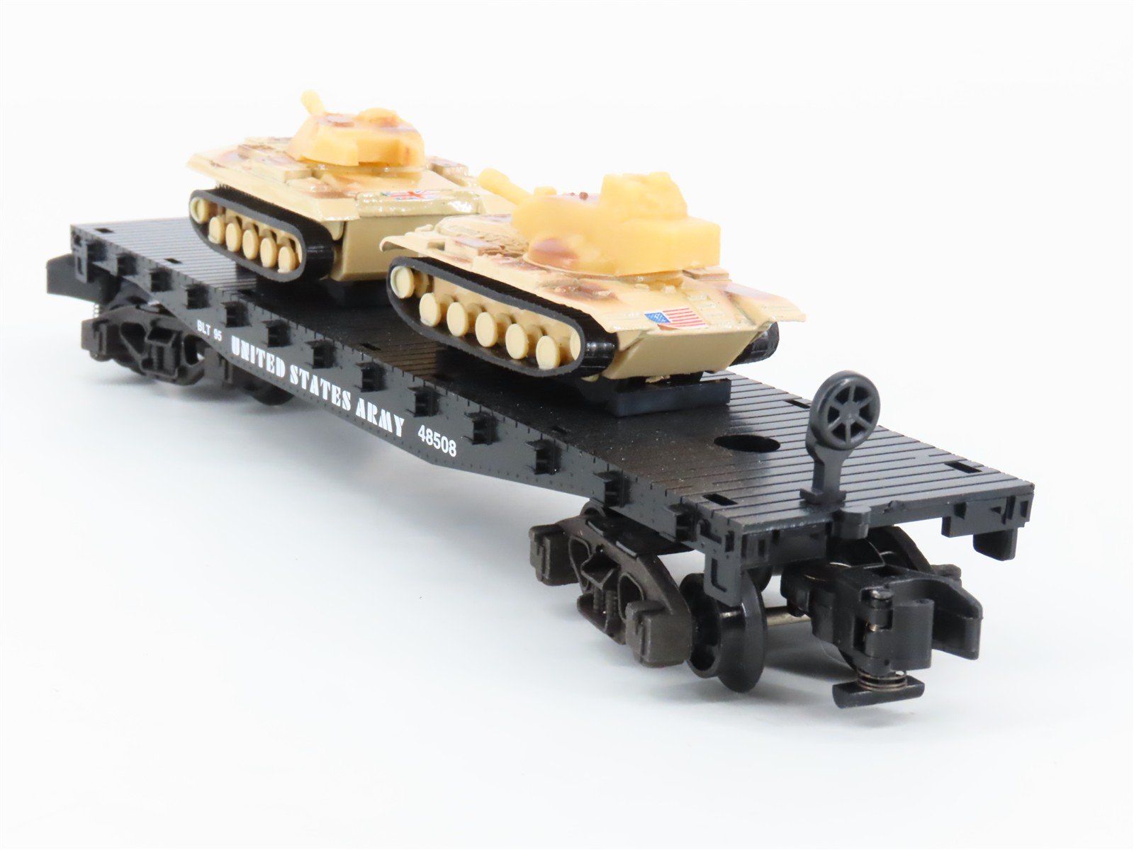 S Scale American Flyer 6-48507 United States Army Flat car w/Tank Loads 2-Pack