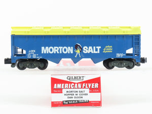 S Scale American Flyer ACFX Morton Salt 3-Bay Covered Hopper #6200
