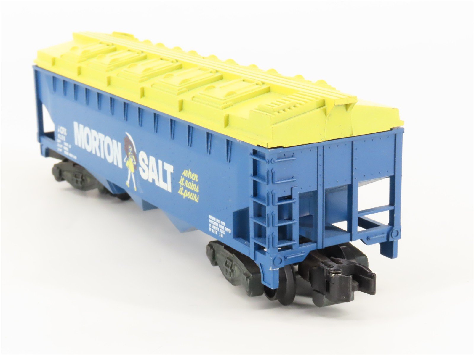 S Scale American Flyer ACFX Morton Salt 3-Bay Covered Hopper #6200