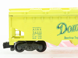 S Scale American Flyer ASRX Domino Sugar 3-Bay Covered Hopper #24222
