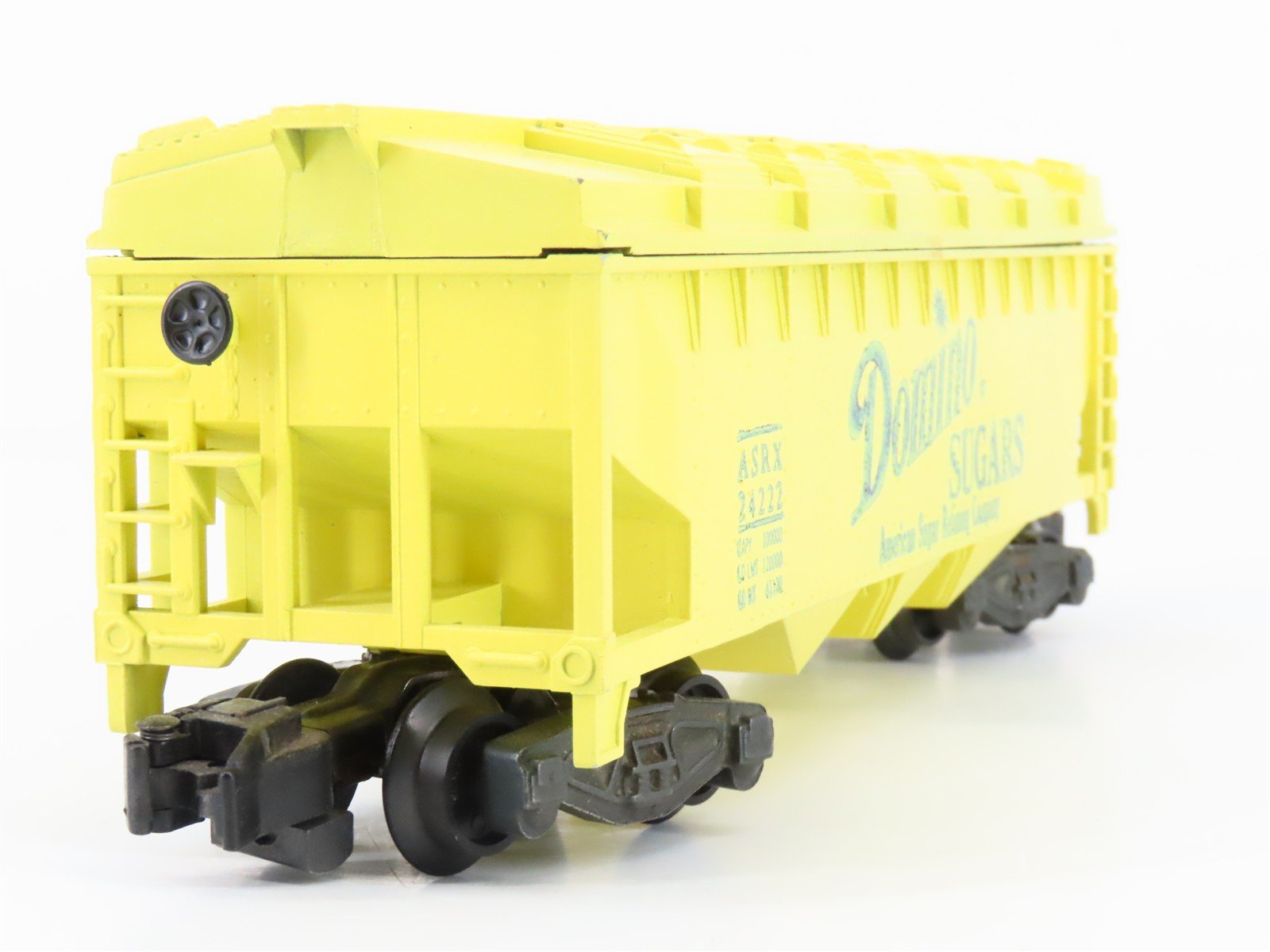 S Scale American Flyer ASRX Domino Sugar 3-Bay Covered Hopper #24222