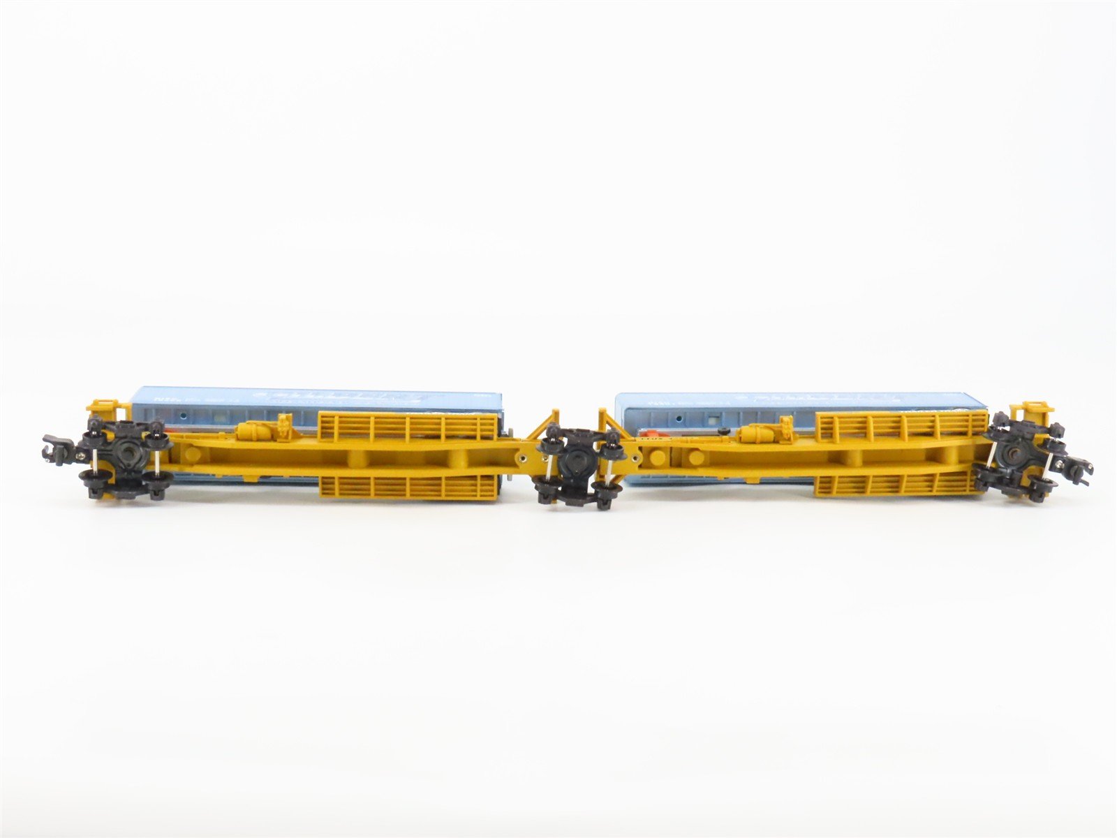 S Scale American Flyer 6-48514 TTUX Trailer Train Spine Car Set w/Trailers