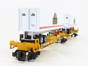 S Scale American Flyer 6-48493 TTUX Trailer Train Spine Car Set w/SP Trailers
