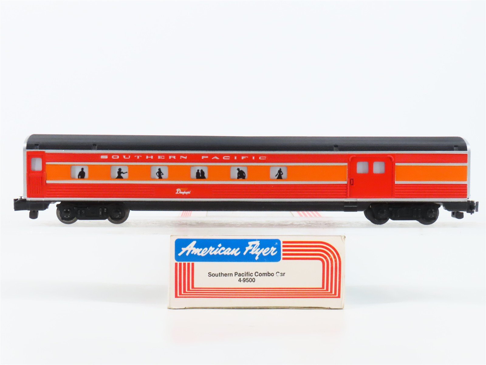 S Scale American Flyer 4-9500 SP Southern Pacific Combine Passenger Car w/Light