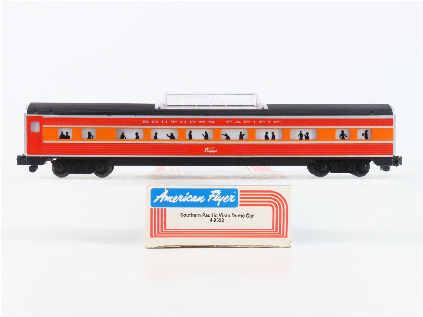 S American Flyer 4-9502 SP Southern Pacific Vista Dome Passenger Car w/Light