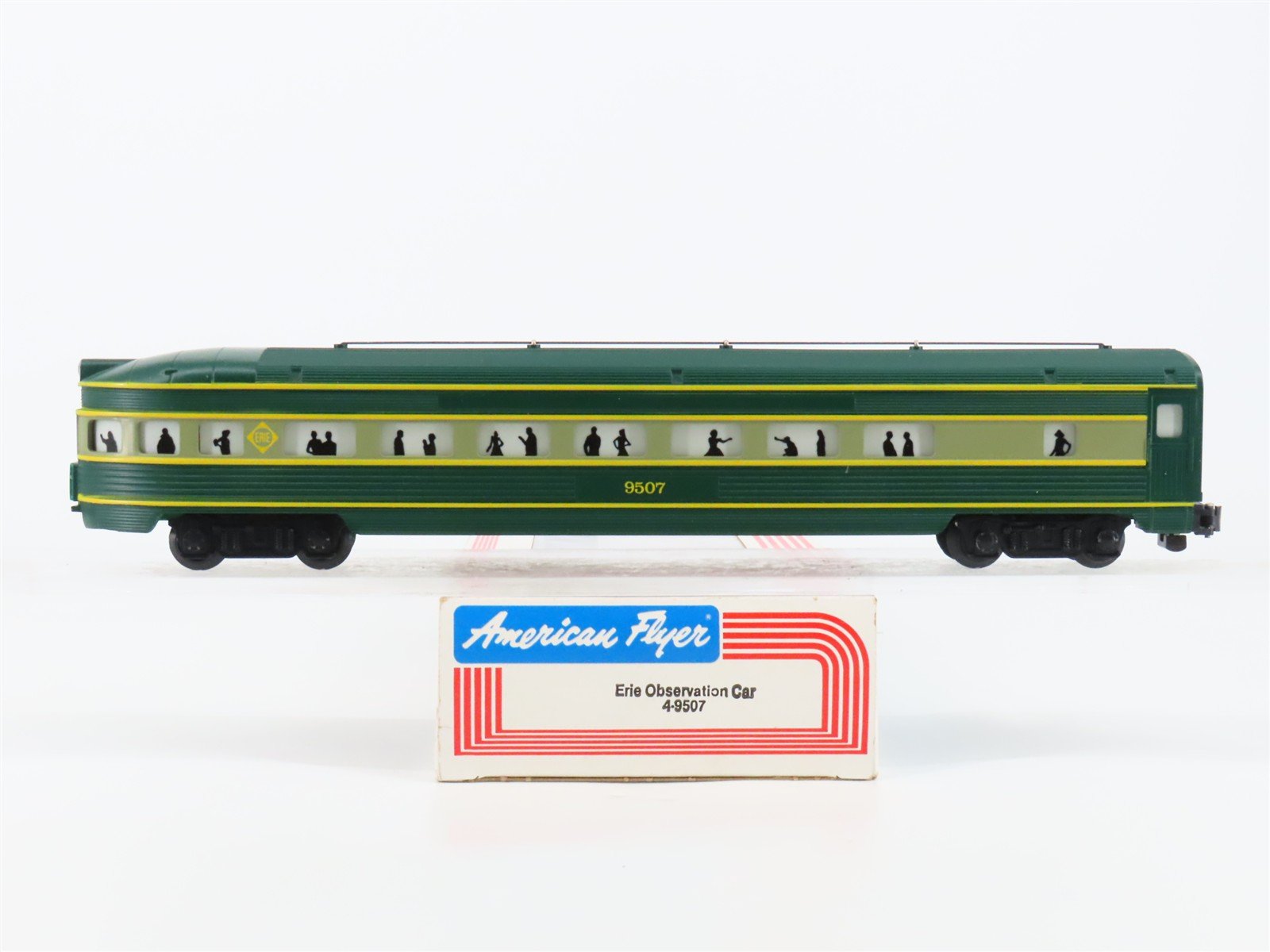 S Scale American Flyer 4-9507 Erie Observation Passenger Car #9507 w/Light