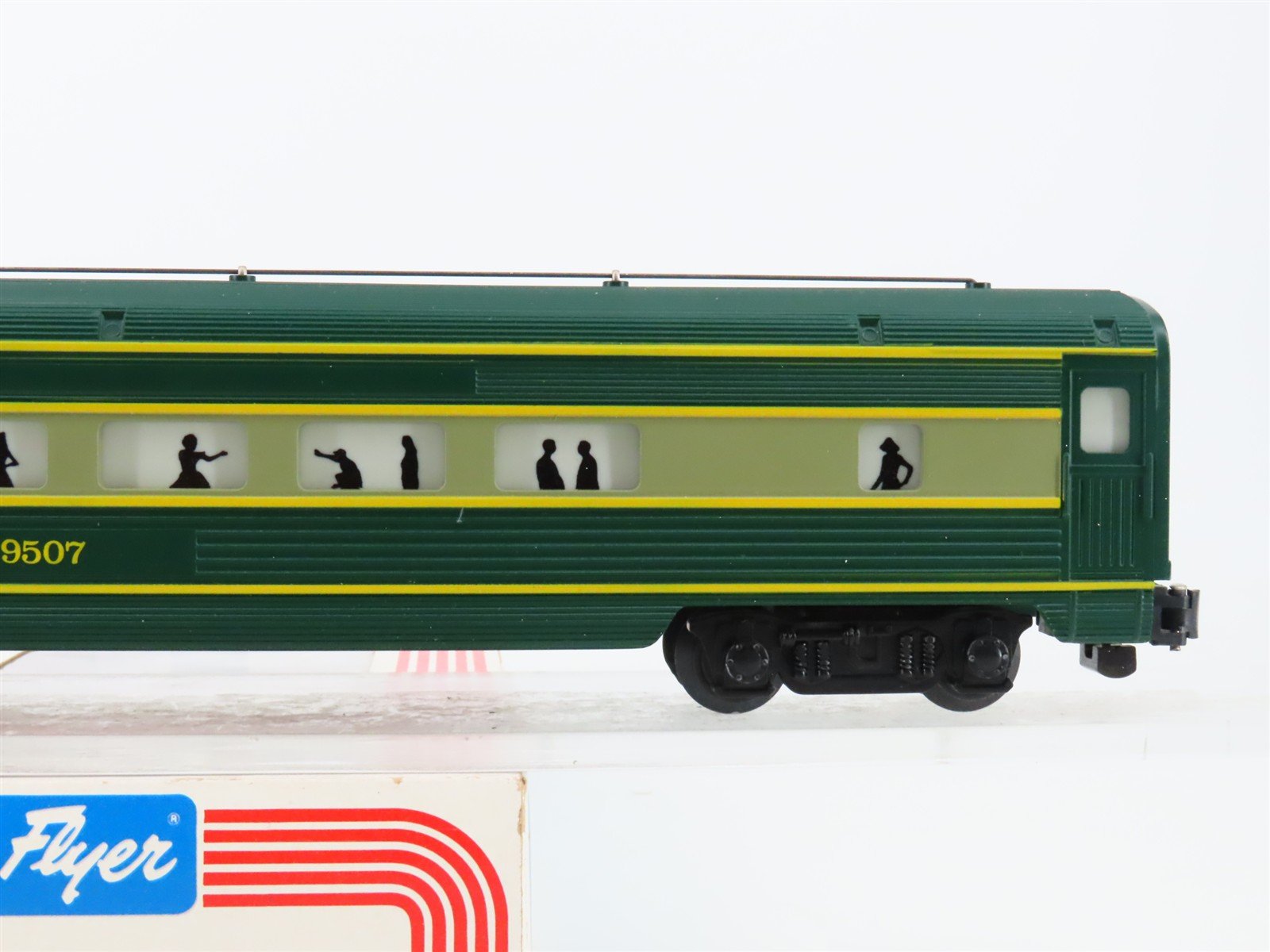 S Scale American Flyer 4-9507 Erie Observation Passenger Car #9507 w/Light