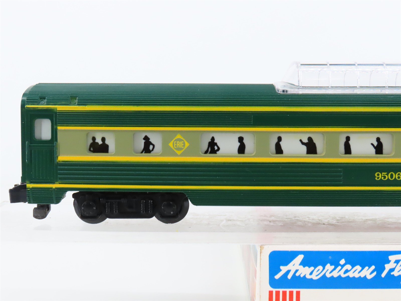 S Scale American Flyer 4-9506 Erie Vista Dome Passenger Car #9506 w/Light