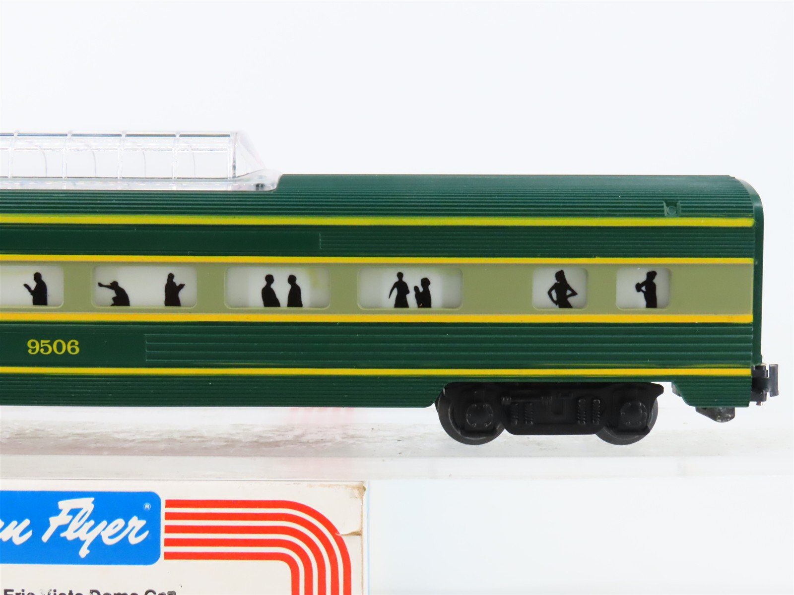 S Scale American Flyer 4-9506 Erie Vista Dome Passenger Car #9506 w/Light
