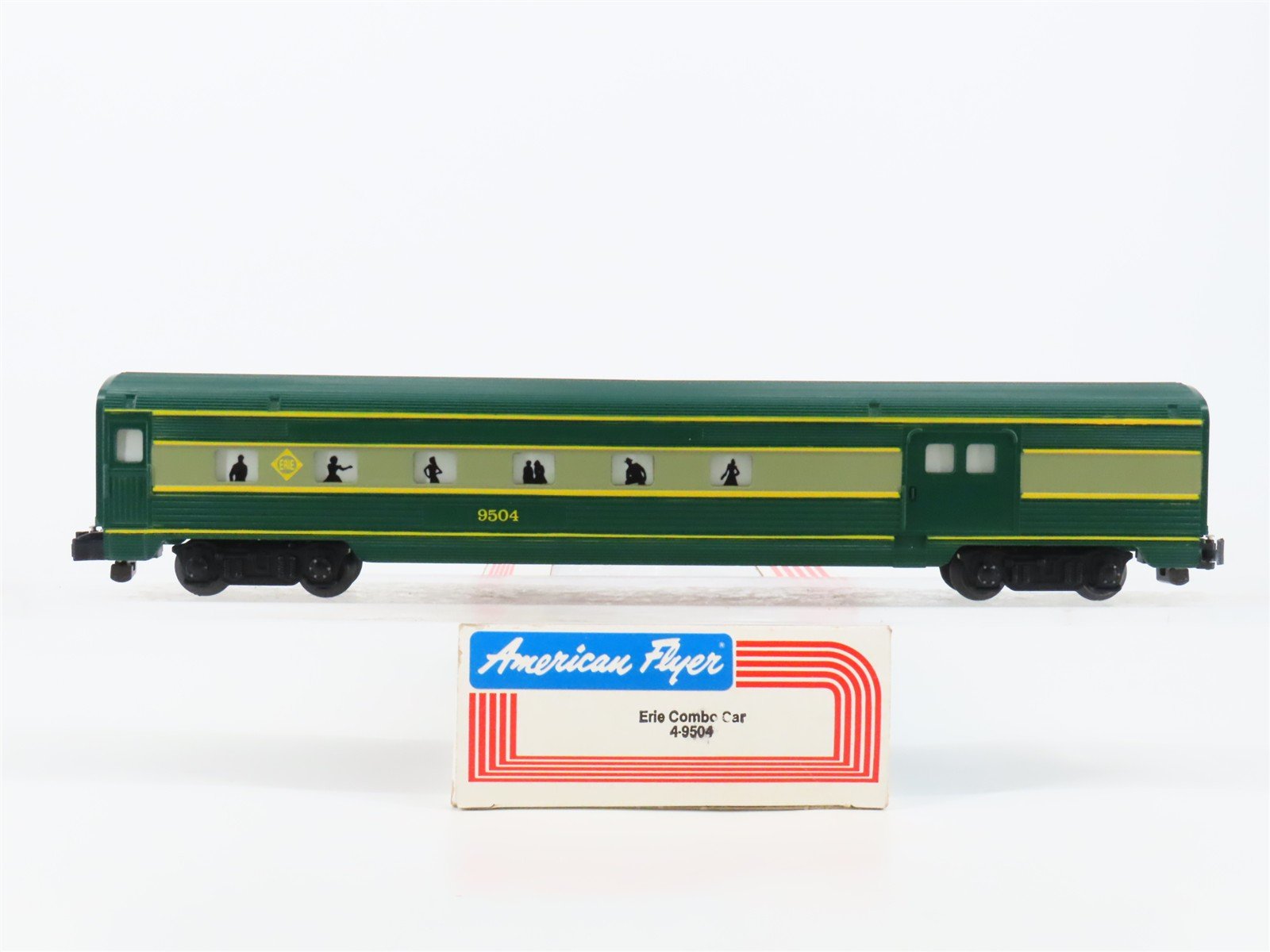 S Scale American Flyer 4-9504 Erie Combine Passenger Car #9504 w/Light
