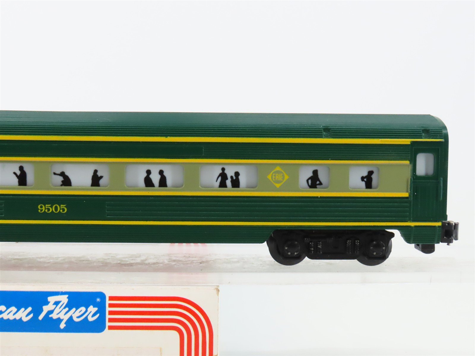 S Scale American Flyer 4-9505 Erie Pullman Passenger Car #9505 w/Light