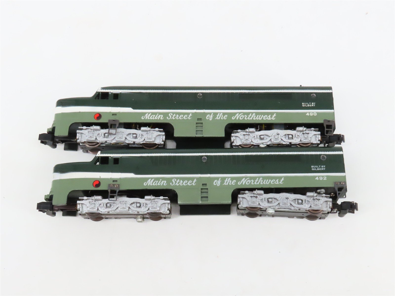 S Scale American Flyer NP Northern Pacific Diesel Passenger Set w/Track