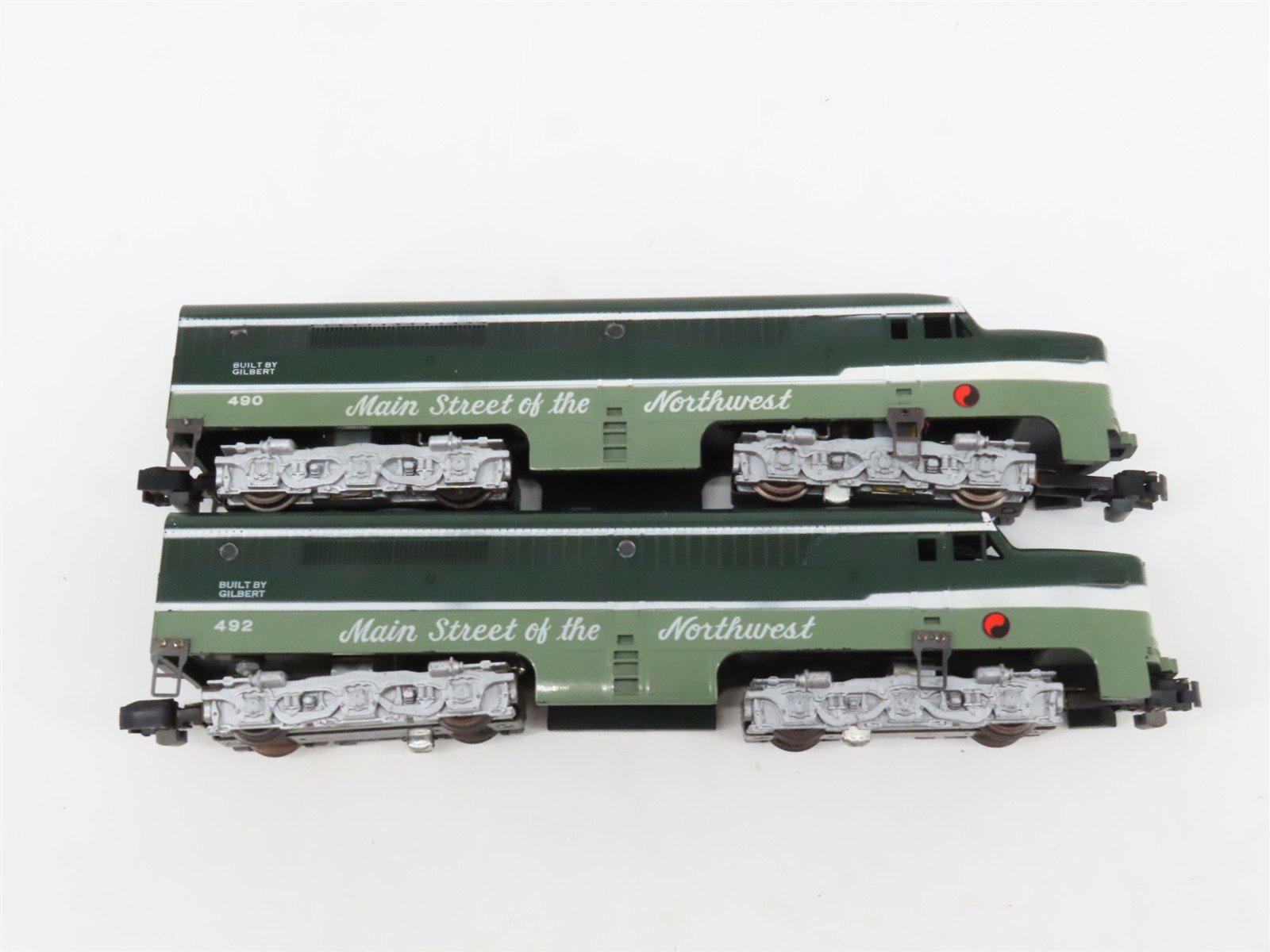 S Scale American Flyer NP Northern Pacific Diesel Passenger Set w/Track