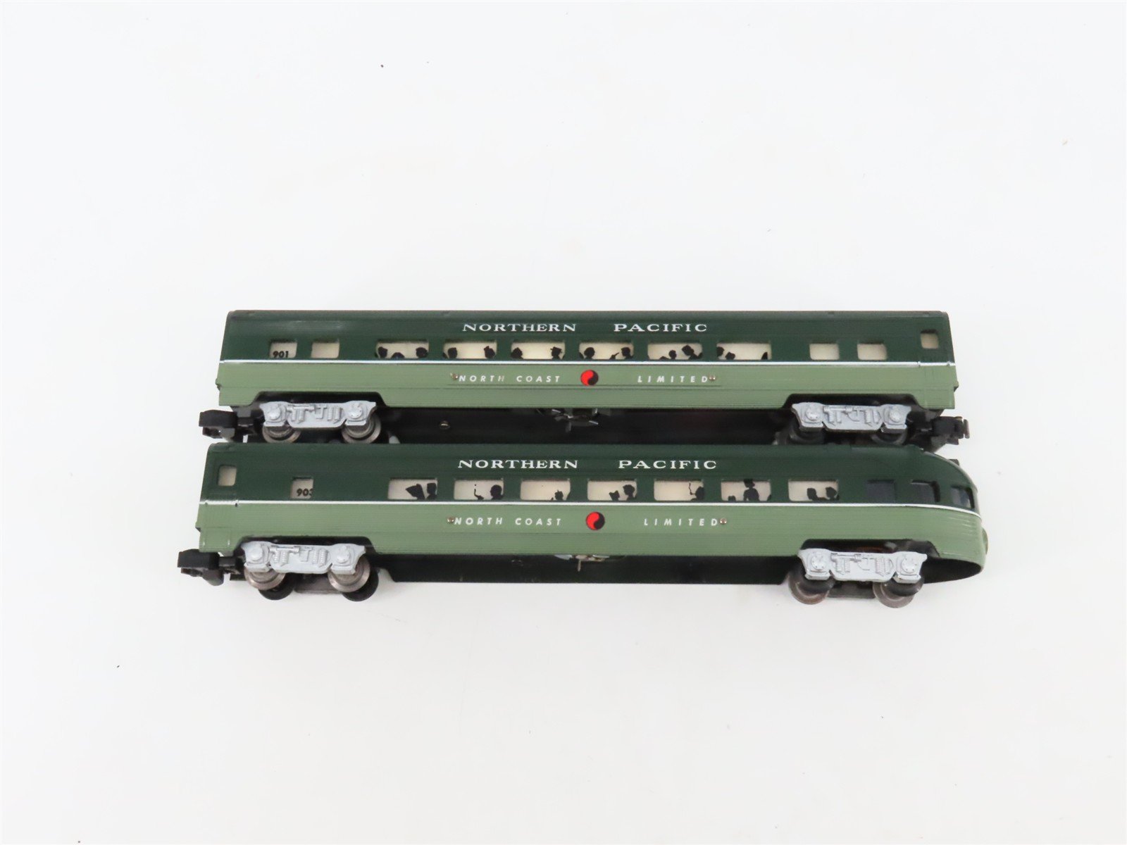 S Scale American Flyer NP Northern Pacific Diesel Passenger Set w/Track