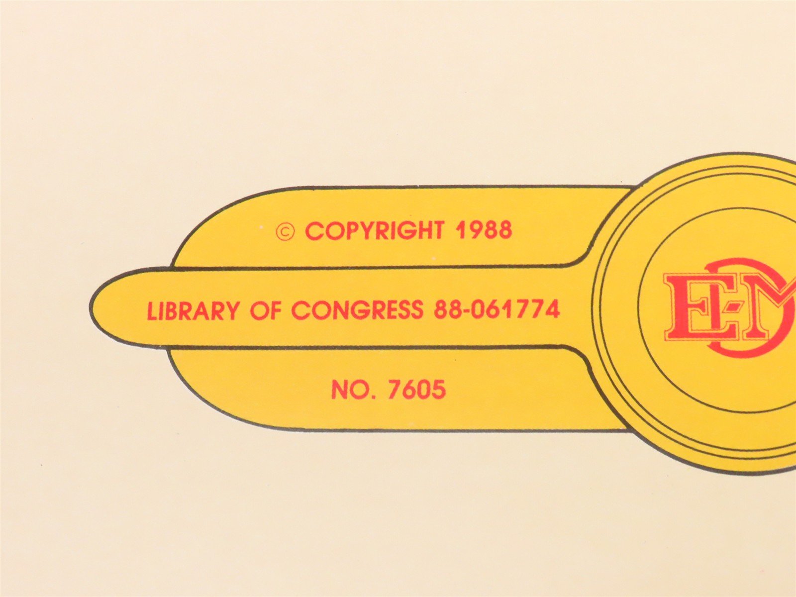 E Units: The Standard Bearer of America's Passenger Trains ©1988 SC Booklet