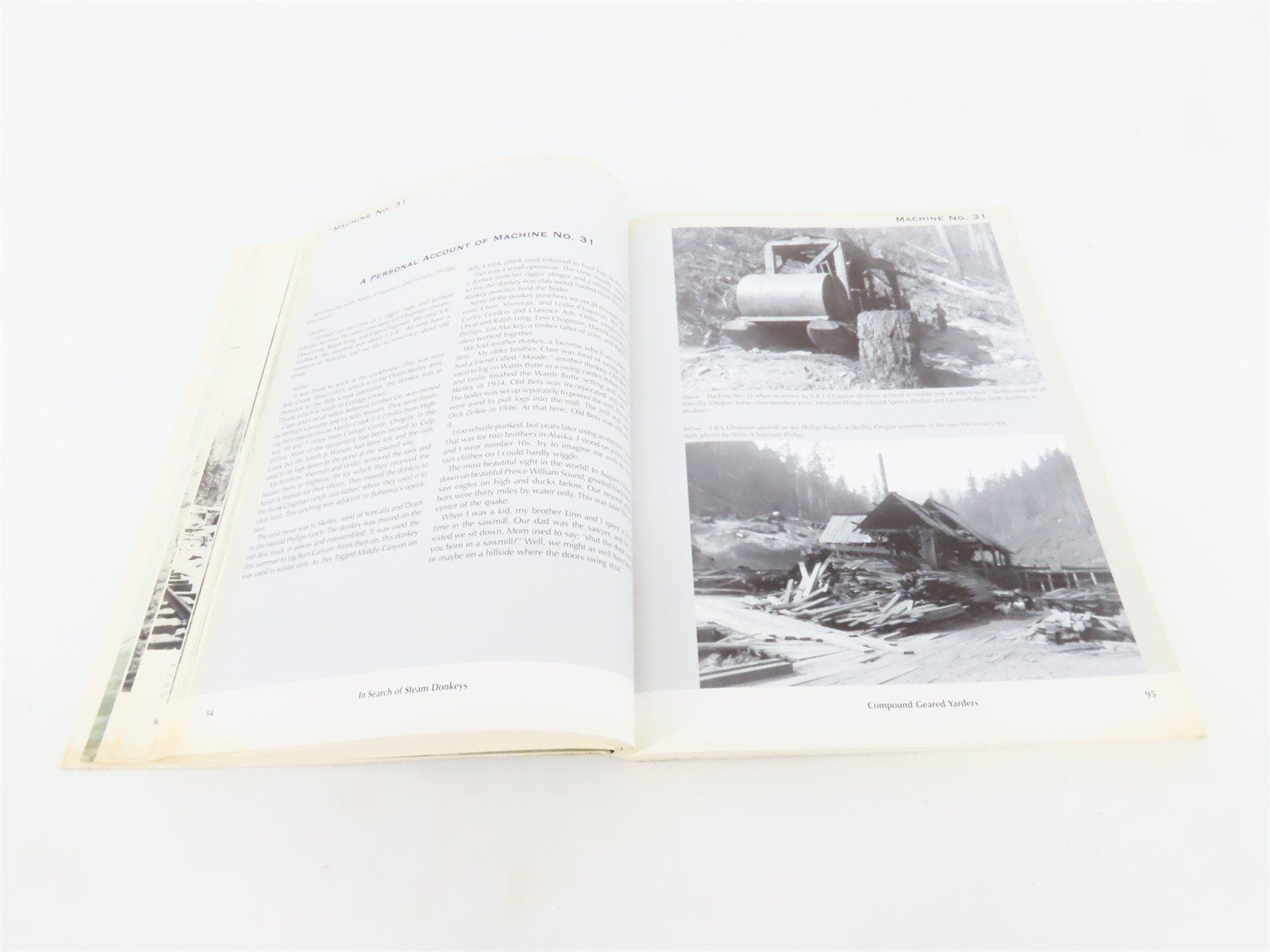 In Search of Steam Donkeys by Merv Johnson ©1996 SC Book