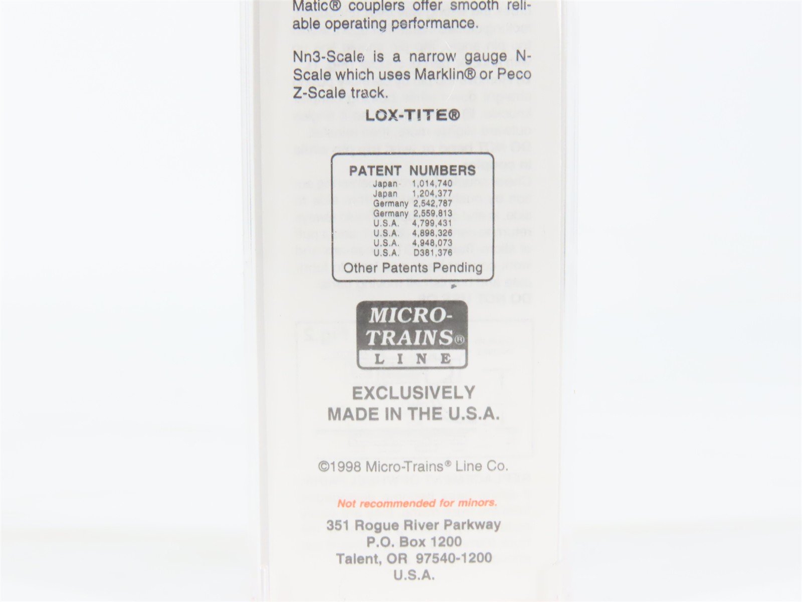 Nn3 Scale Micro-Trains MTL 15108 C&N Colorado & North Western 30' Box Car #1026