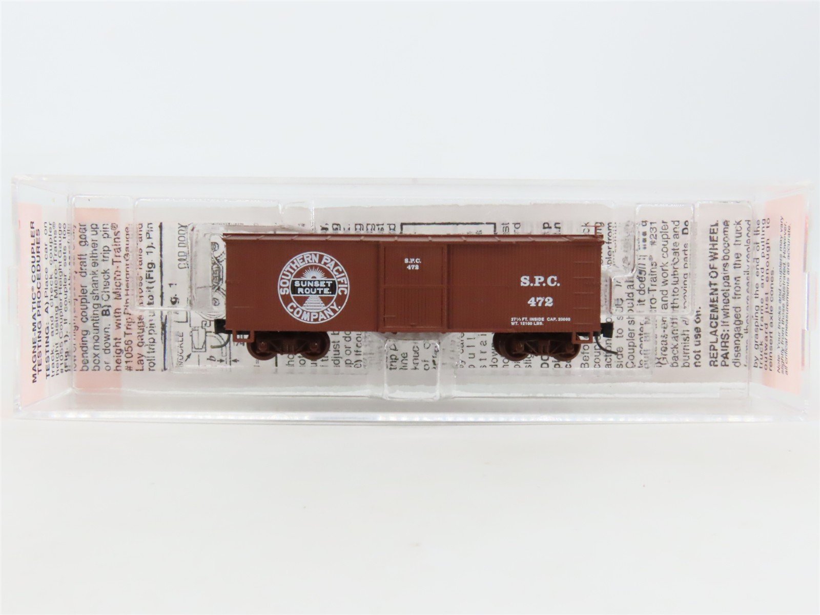 Nn3 Micro-Trains MTL 80000020 SPC Southern Pacific Company 30' Box Car #472