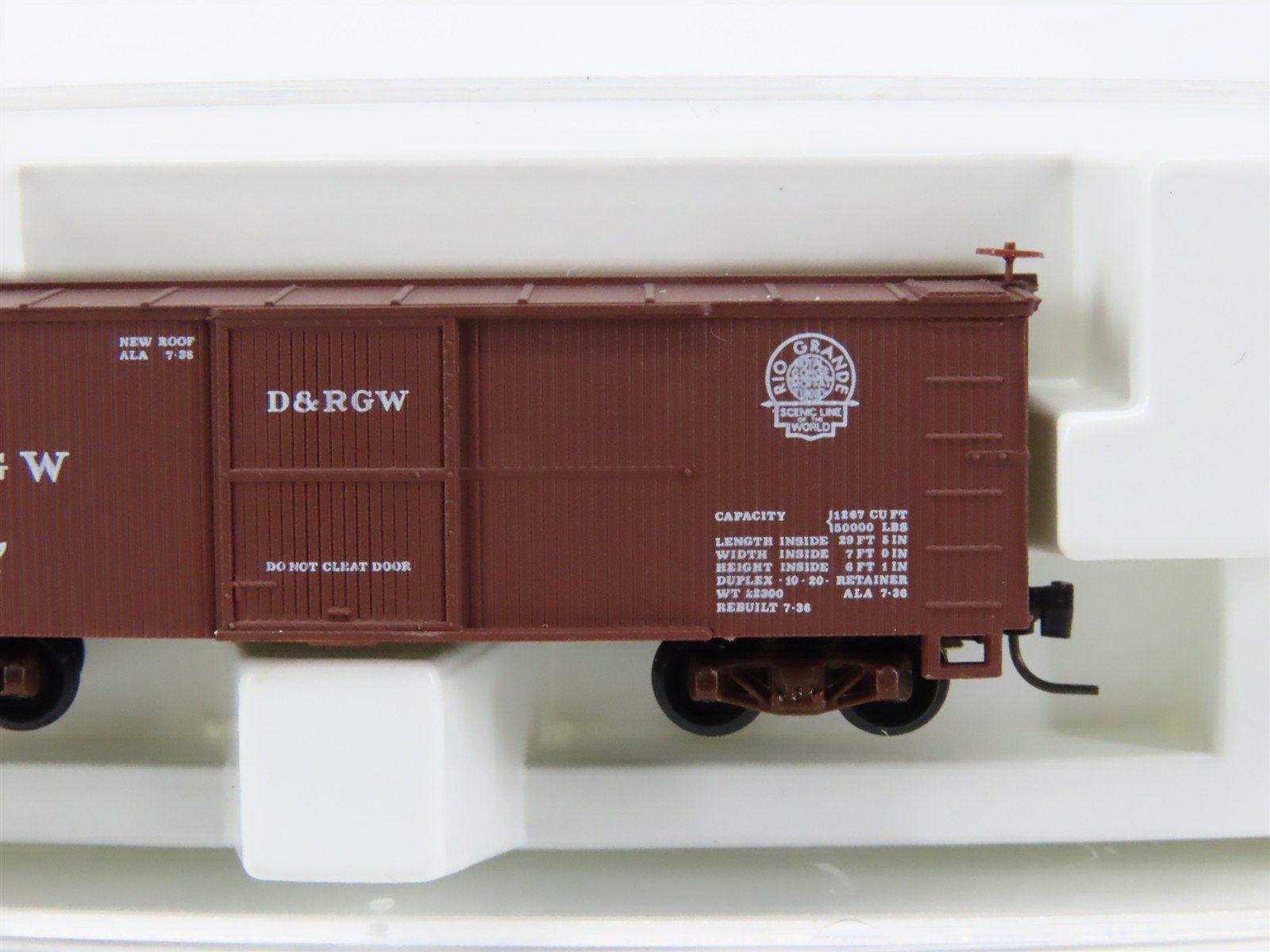 Nn3 Scale Micro-Trains MTL 15101 D&RGW Rio Grande Single Door Box Car #3187