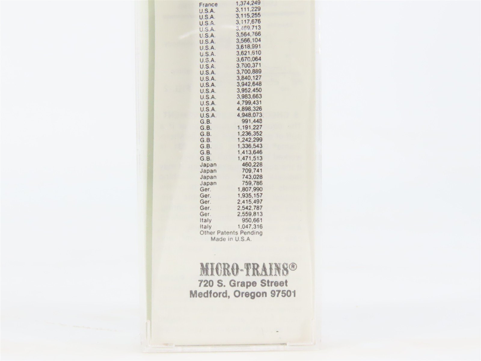 Nn3 Scale Micro-Trains MTL 15101 D&RGW Rio Grande Single Door Box Car #3187