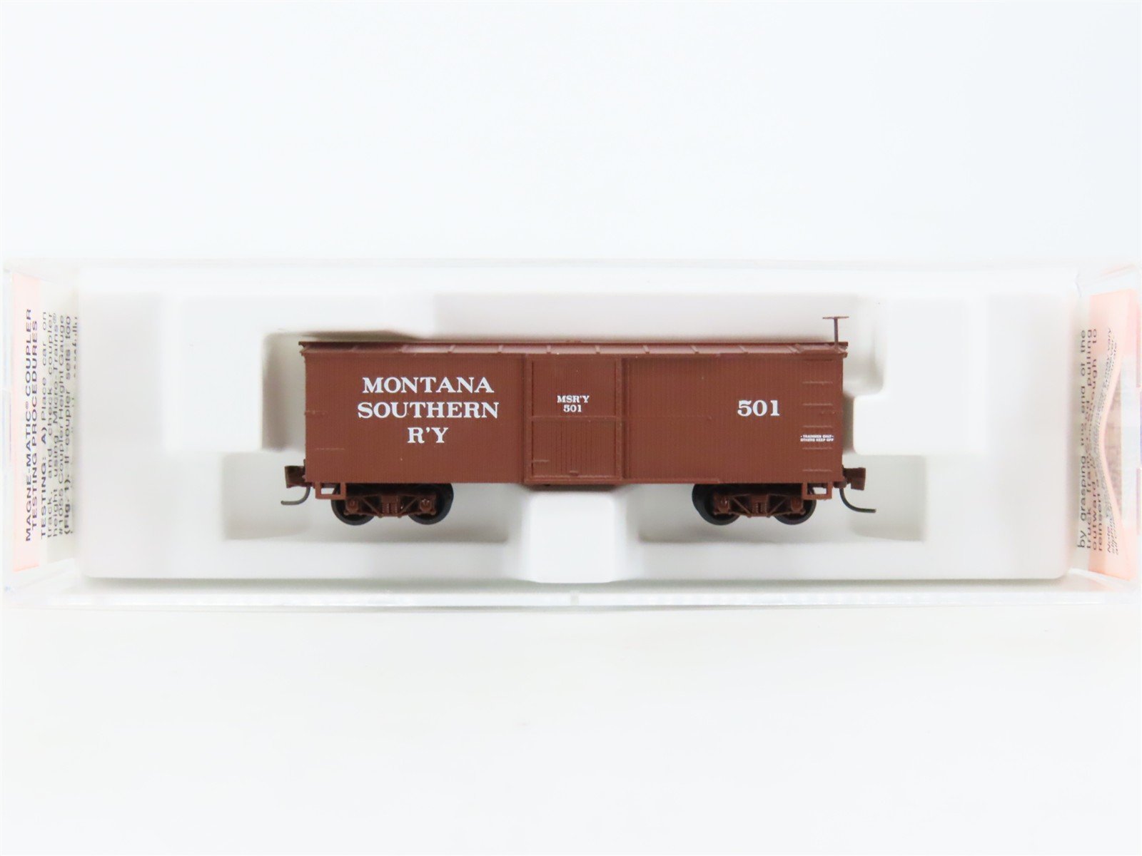 Nn3 Scale Micro-Trains MTL 15110 MSR'Y Montana Southern Single Door Box Car #501