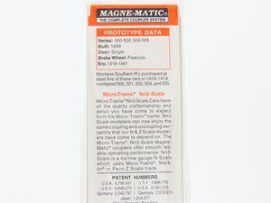 Nn3 Scale Micro-Trains MTL 15110 MSR'Y Montana Southern Single Door Box Car #501